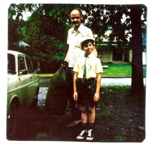 Michael Rowe and his father.