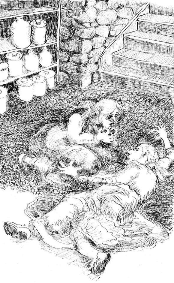 One of Lawrence Nickle's illustrations for the collector's edition of David Nickle's Eutopia.